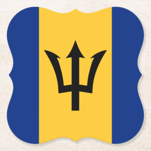 Barbados Flag Kartonnen Onderzetters