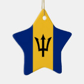 Barbados Flag Keramisch Ornament (Rechts)