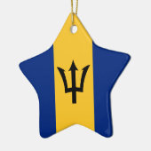 Barbados Flag Keramisch Ornament (Links)
