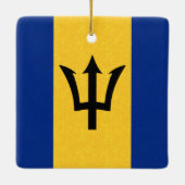 Barbados Flag Keramisch Ornament (Achterkant)