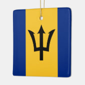 Barbados Flag Keramisch Ornament (Links)