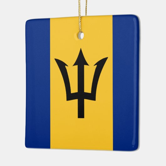 Barbados Flag Keramisch Ornament (Links)