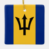 Barbados Flag Keramisch Ornament (Voorkant)