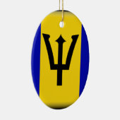 Barbados Flag Keramisch Ornament (Rechts)