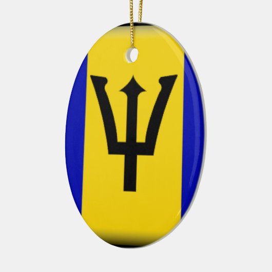 Barbados Flag Keramisch Ornament (Links)