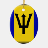 Barbados Flag Keramisch Ornament (Voorkant)