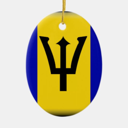 Barbados Flag Keramisch Ornament (Voorkant)