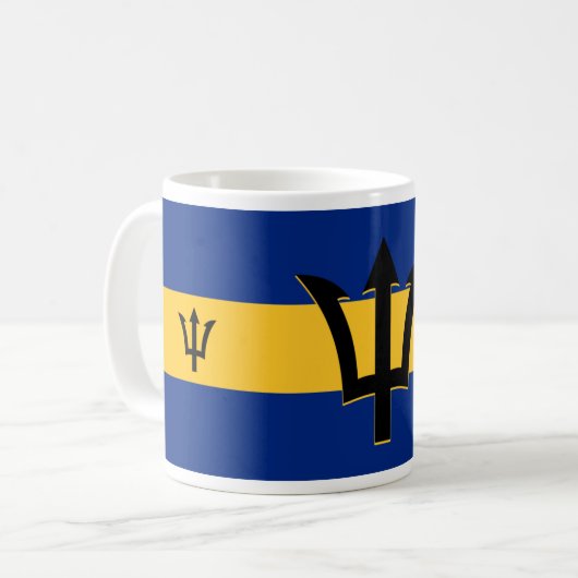 Barbados Flag Koffiemok (Voorkant links)