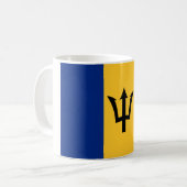 Barbados Flag Koffiemok (Voorkant links)