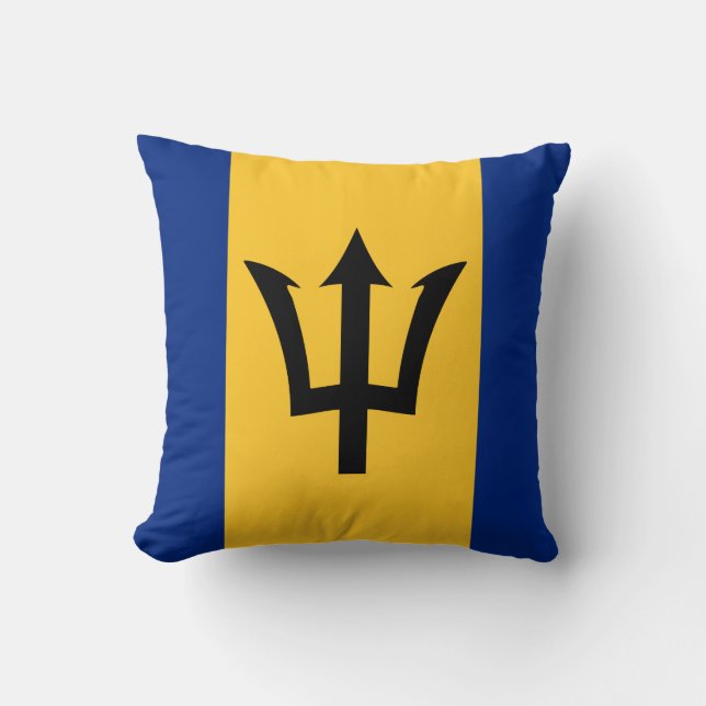 Barbados Flag Kussen (Voorkant)