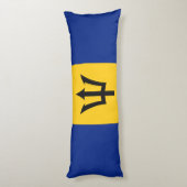 Barbados Flag Lichaamskussen (Achterkant (Verticaal))