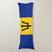 Barbados Flag Lichaamskussen (Voorkant Verticaal)