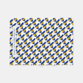 Barbados Flag | LOVE HOESJES SIN | CHRISTELIJK Fleece Deken (Voorkant (Horizontaal))