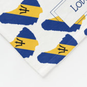 Barbados Flag | LOVE HOESJES SIN | CHRISTELIJK Fleece Deken (Hoek)