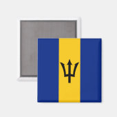 Barbados Flag Magneet (Voorkant / Achterkant)