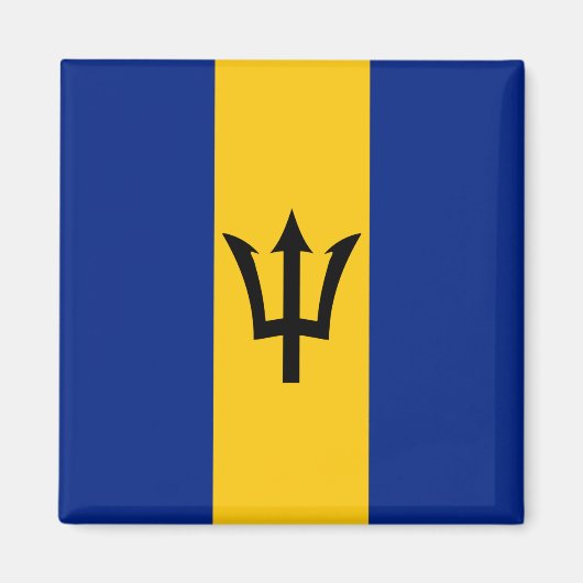 Barbados Flag Magneet (Voorkant)