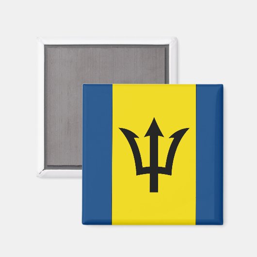 Barbados Flag Magneet (Voorkant / Achterkant)