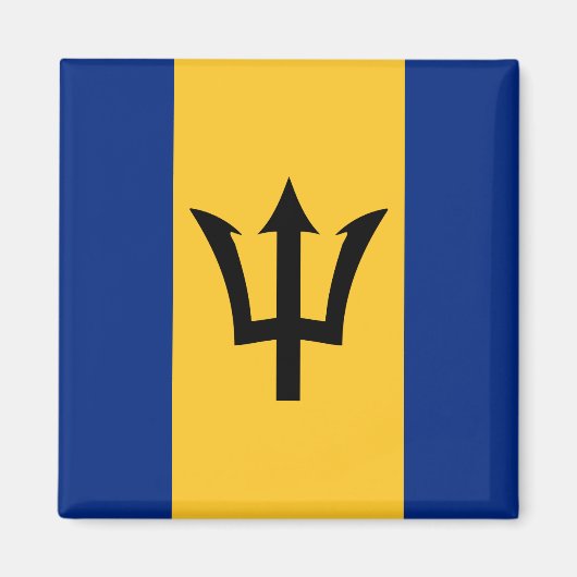 Barbados Flag Magneet (Voorkant)