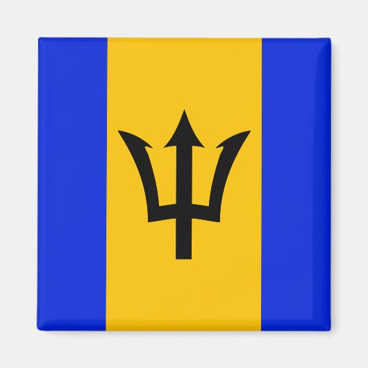 Barbados Flag Magneet (Voorkant)