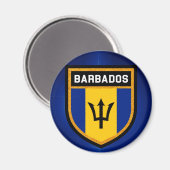Barbados Flag Magneet (Voorkant / Achterkant)