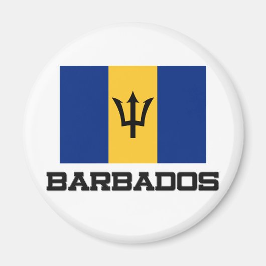 Barbados Flag Magneet (Voorkant)
