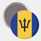 Barbados Flag Magneet (Voorkant / Achterkant)