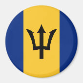 Barbados Flag Magneet (Voorkant)