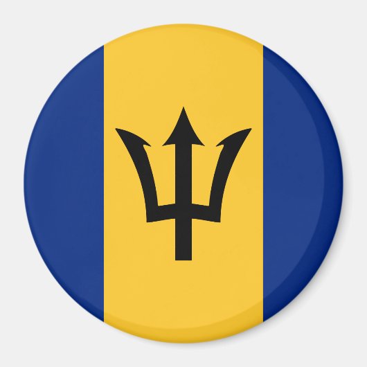 Barbados Flag Magneet (Voorkant)