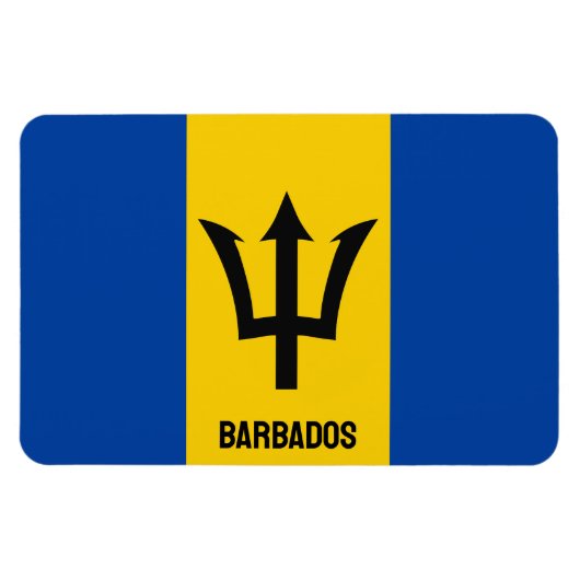 Barbados Flag Magneet (Horizontaal)