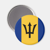 Barbados Flag Magneet (Voorkant / Achterkant)