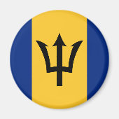 Barbados Flag Magneet (Voorkant)