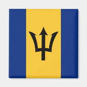 Barbados Flag Magneet (Voorkant)