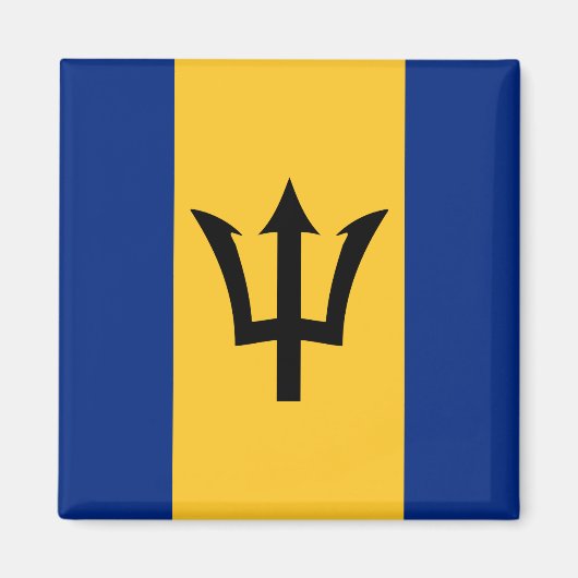 Barbados Flag Magneet (Voorkant)