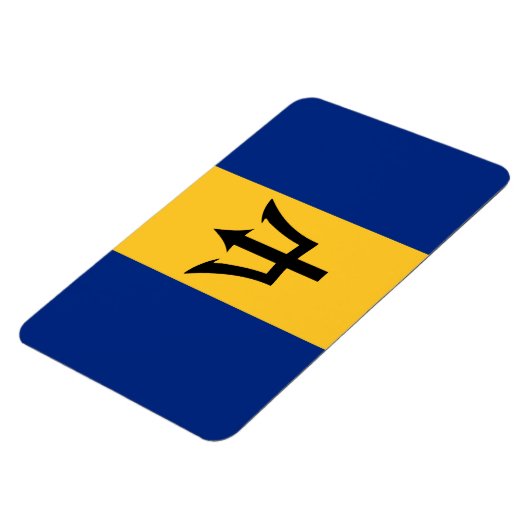 Barbados Flag Magneet (Linkerzijde)