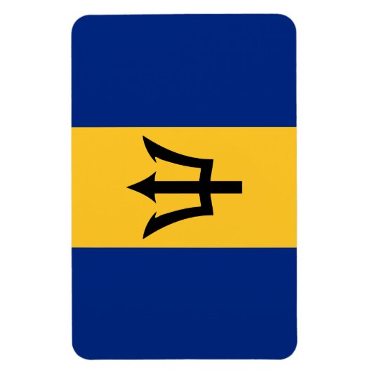 Barbados Flag Magneet (Verticaal)