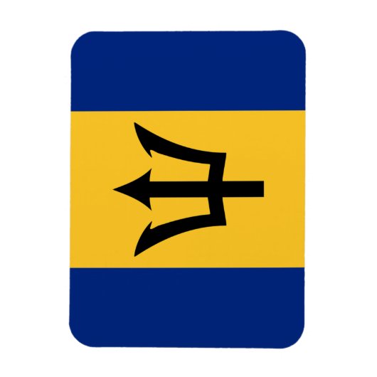 Barbados Flag Magneet (Verticaal)
