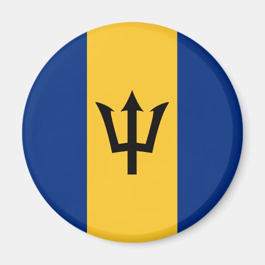 Barbados Flag Magnet (Voorkant)