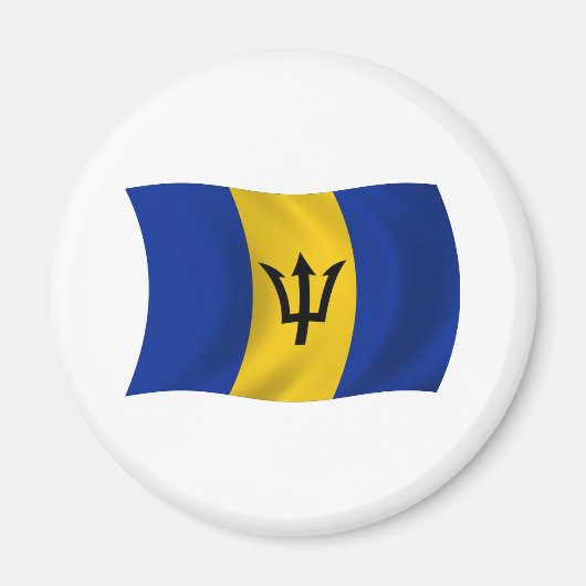 Barbados Flag Magnet (Voorkant)
