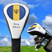 Barbados Flag & Monogrammed Golfclubs Hoesjes Golfheadcover