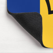 Barbados Flag Mousepad Muismat (Hoek)
