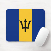Barbados Flag Mousepad Muismat (Met muis)