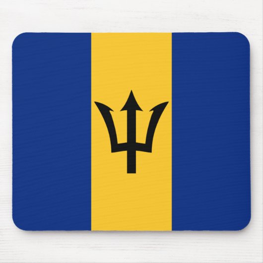Barbados Flag Mousepad Muismat (Voorkant)