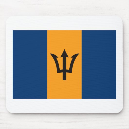 Barbados Flag Mousepad Muismat (Voorkant)