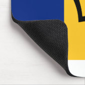 Barbados Flag Muismat (Hoek)