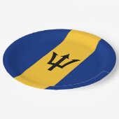 Barbados Flag Papieren Bordje (Gekanteld)