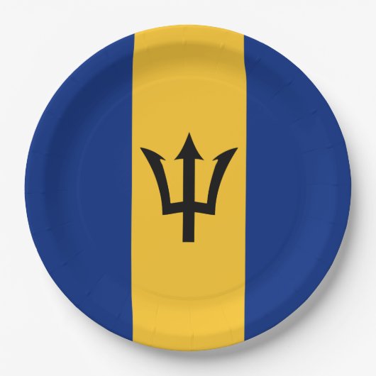 Barbados Flag Papieren Bordje (Voorkant)