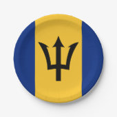 Barbados Flag Papieren Bordje (Voorkant)