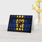 Barbados Flag Patriotic Birthday Kaart (Gele Bloem)
