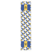 BARBADOS Flag Patriotic Korte Tafelloper (Voorkant)