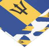 BARBADOS Flag Patriotic Korte Tafelloper (Hoek)